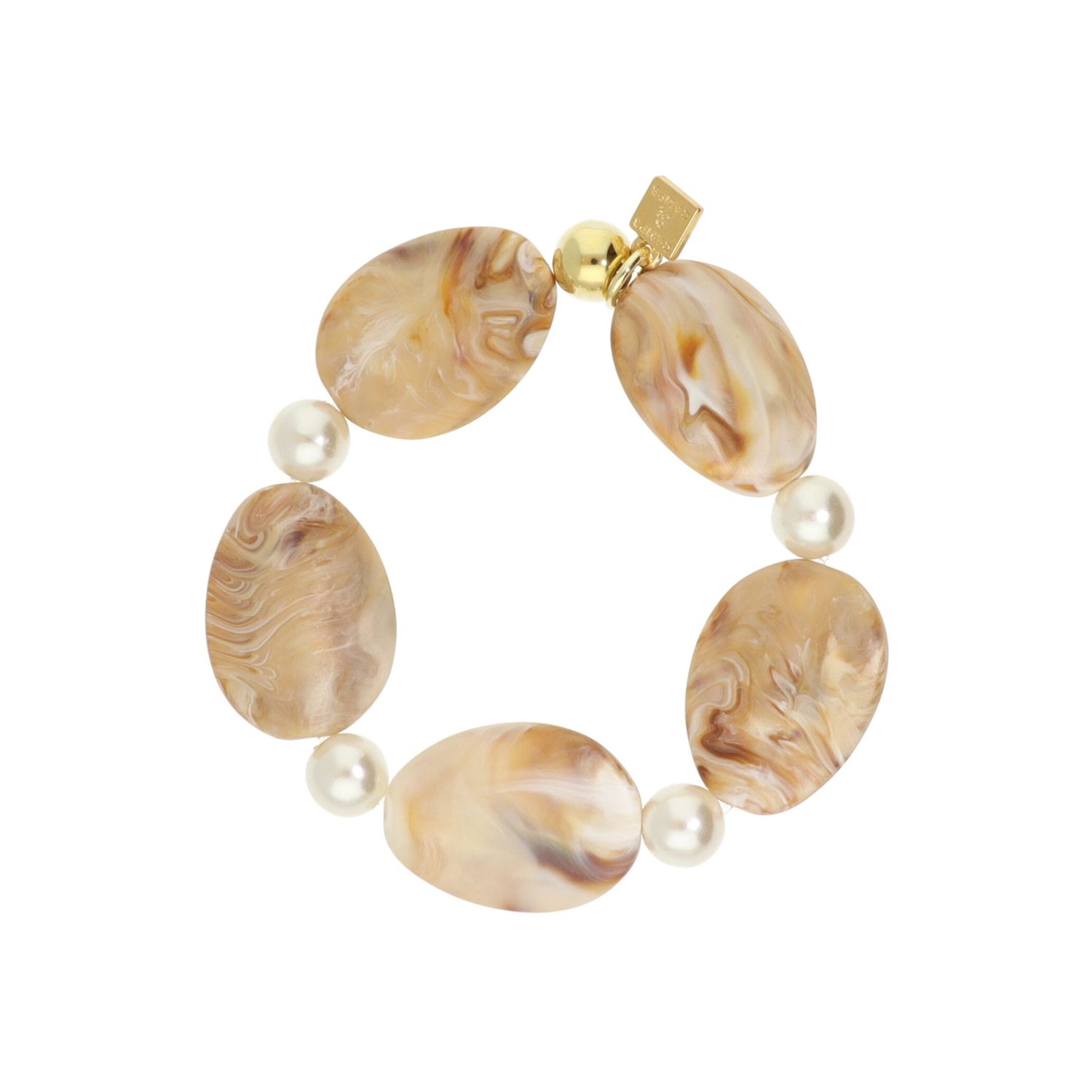 camps & camps armband Big Pebble & Pearls