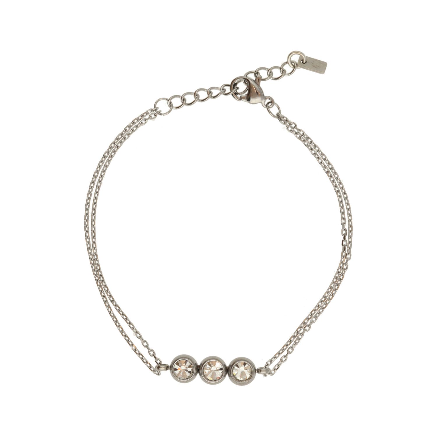 camps & camps armband Bracelet Three Silver Stones