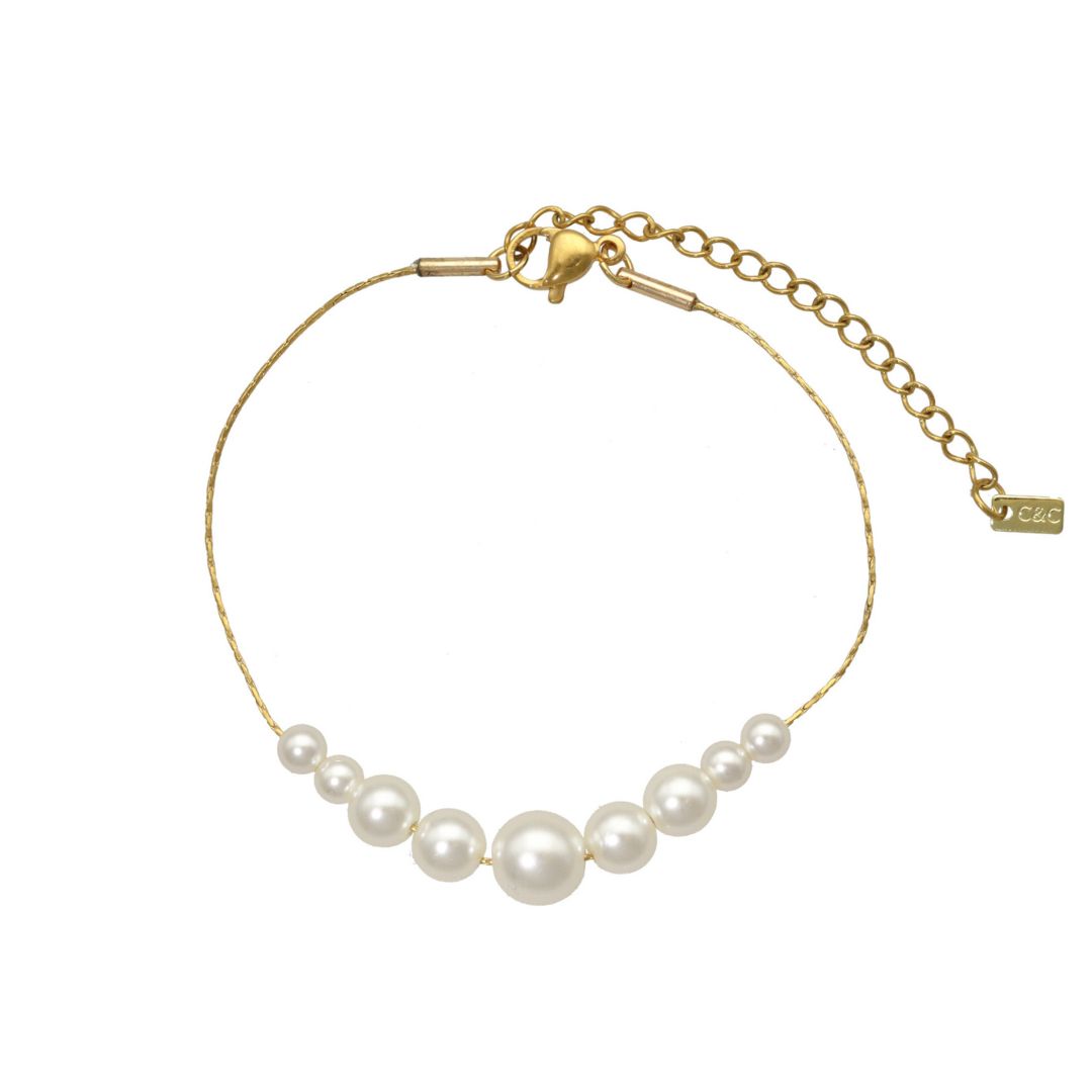 camps & camps armband Pearl White