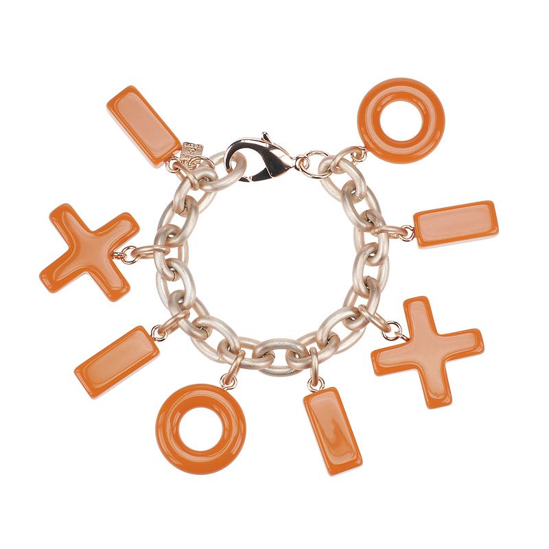 camps & camps armband pumpkin tic tac toe bracelet