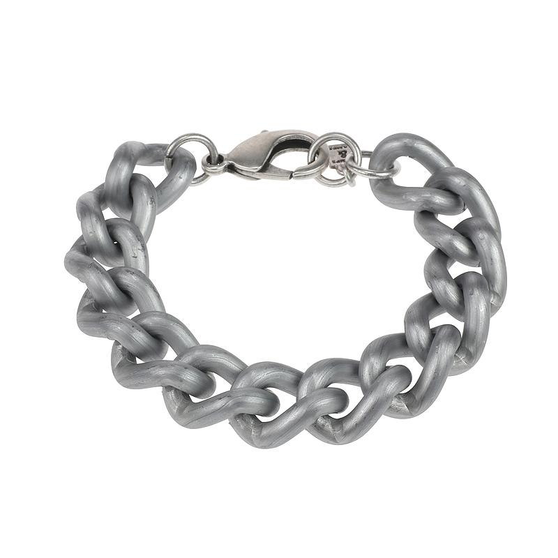 camps & camps armband satin silver chunky bracelet