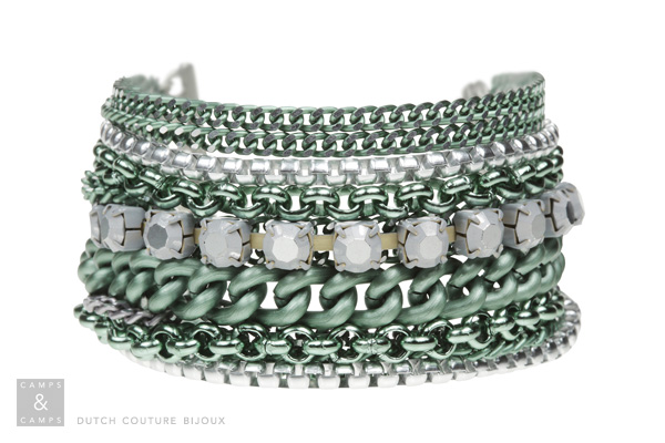 camps & camps armband Vintage Green bundle bracelet