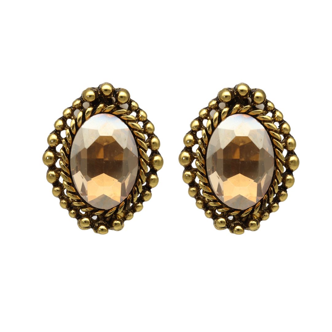 camps & camps clipsen Clip-on Golden Shadow Earrings