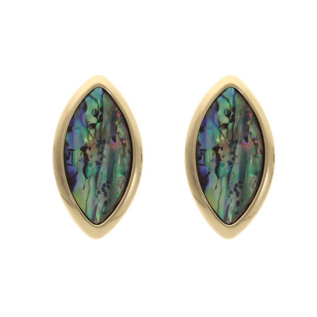 camps & camps clipsen Clip-on Smoked Amber Earrings