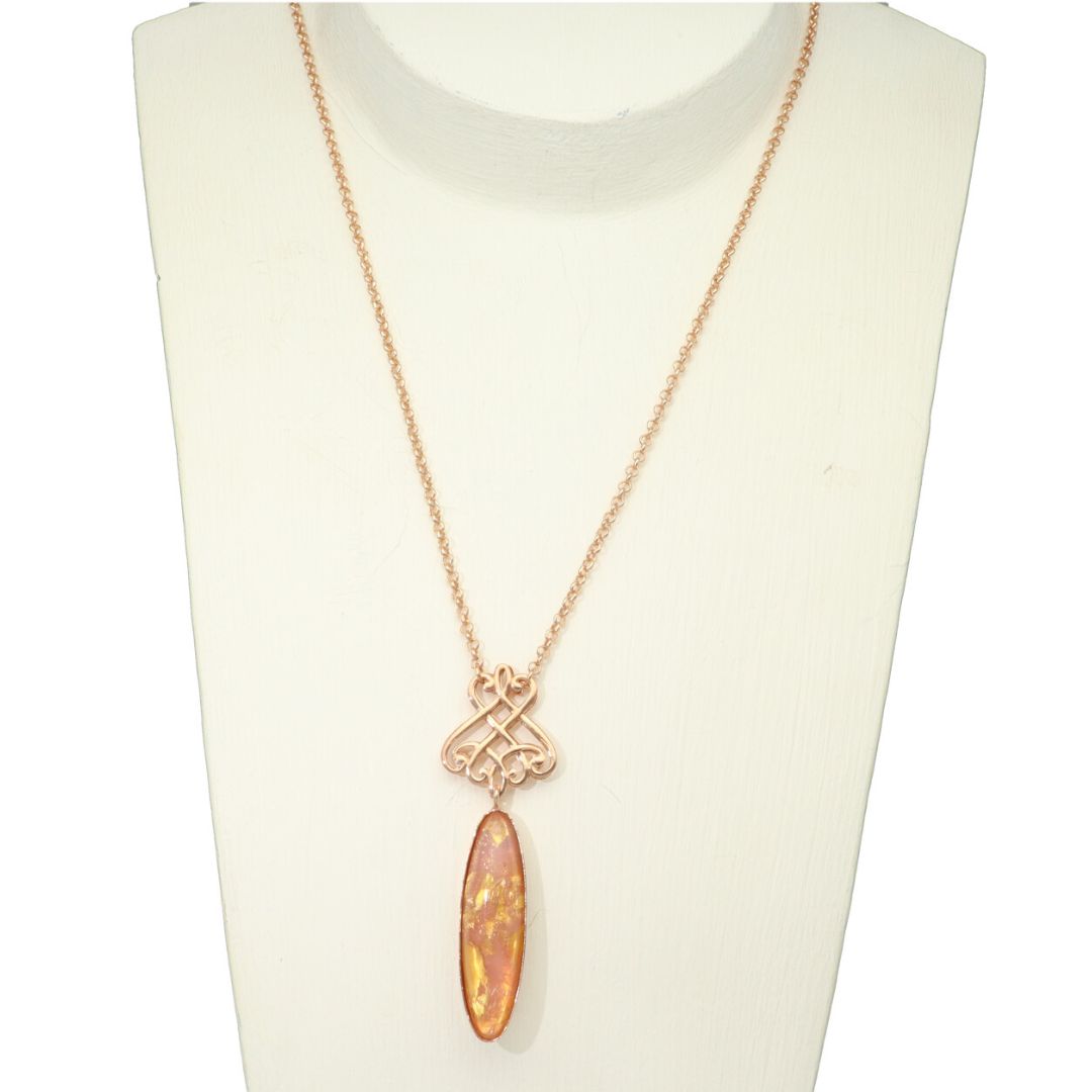 camps & camps collier Bohemian glass stone necklace
