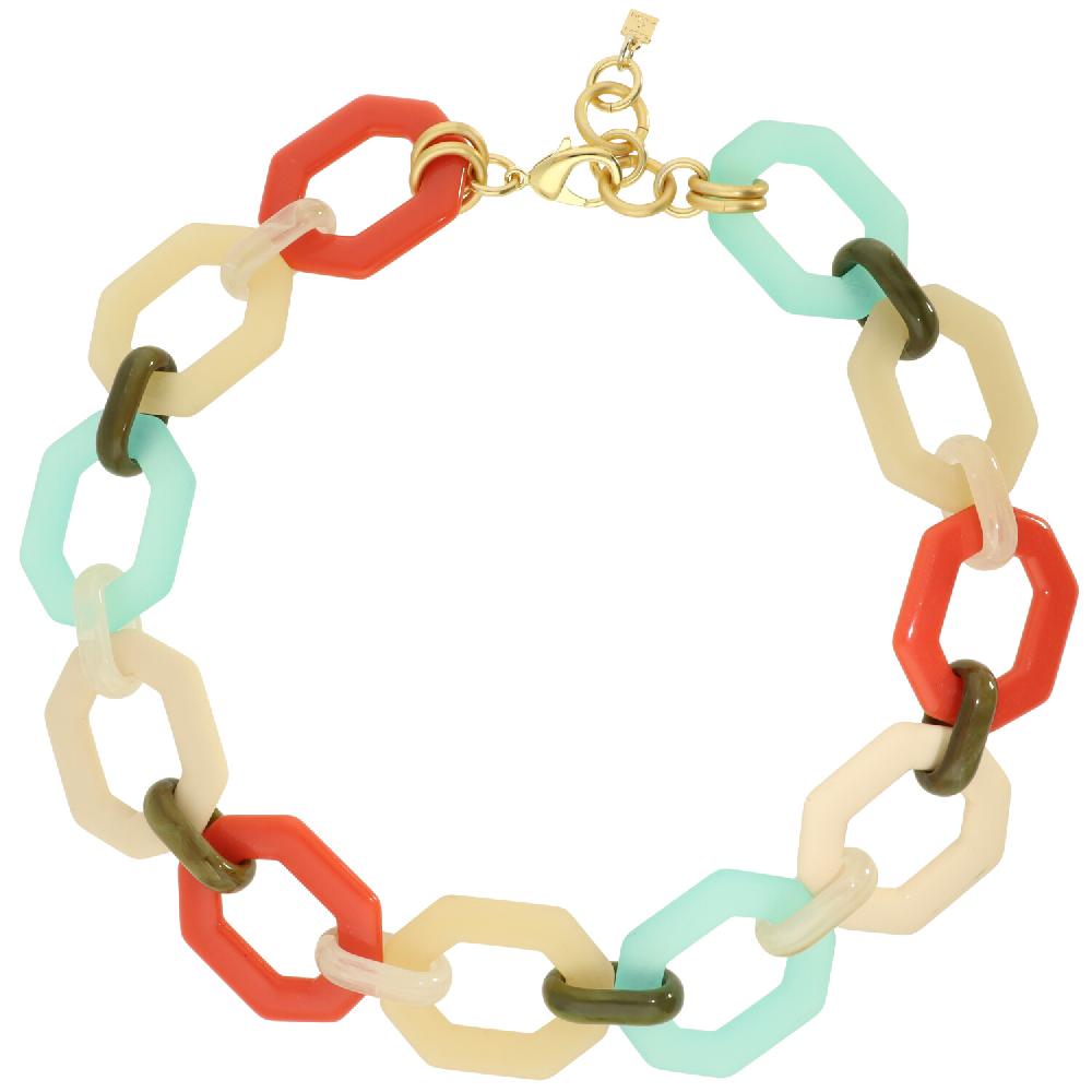 camps & camps collier Bold Hexagon Chain