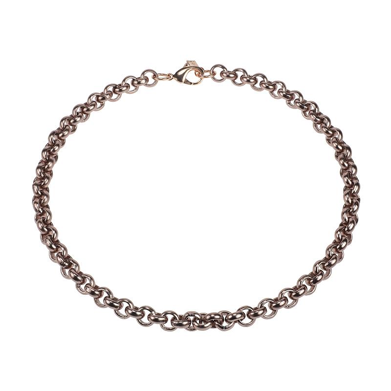 camps & camps collier burgundy jasseron chain