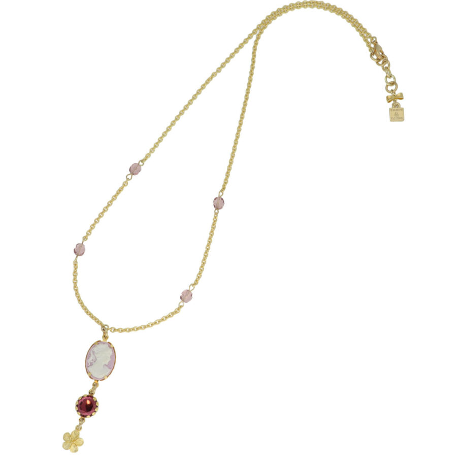 camps & camps Collier Flower Cameo