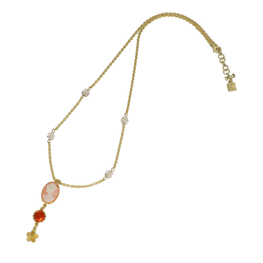 camps & camps Collier Flower Cameo