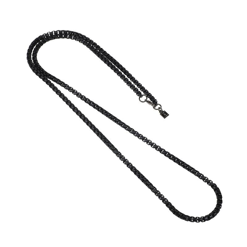 camps & camps collier long black venetian chain