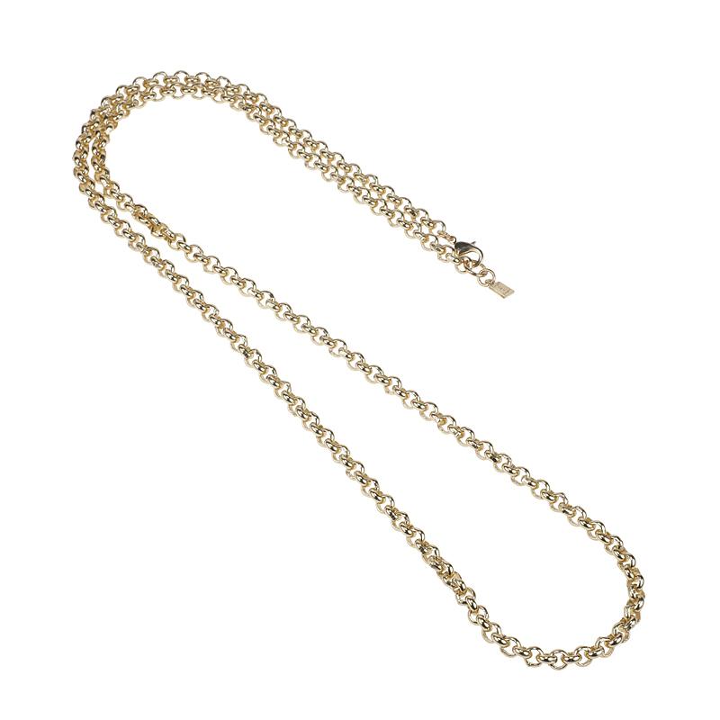 camps & camps collier long golden jasseron chain