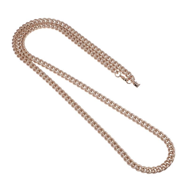 camps & camps collier long rose gold gourmet chain