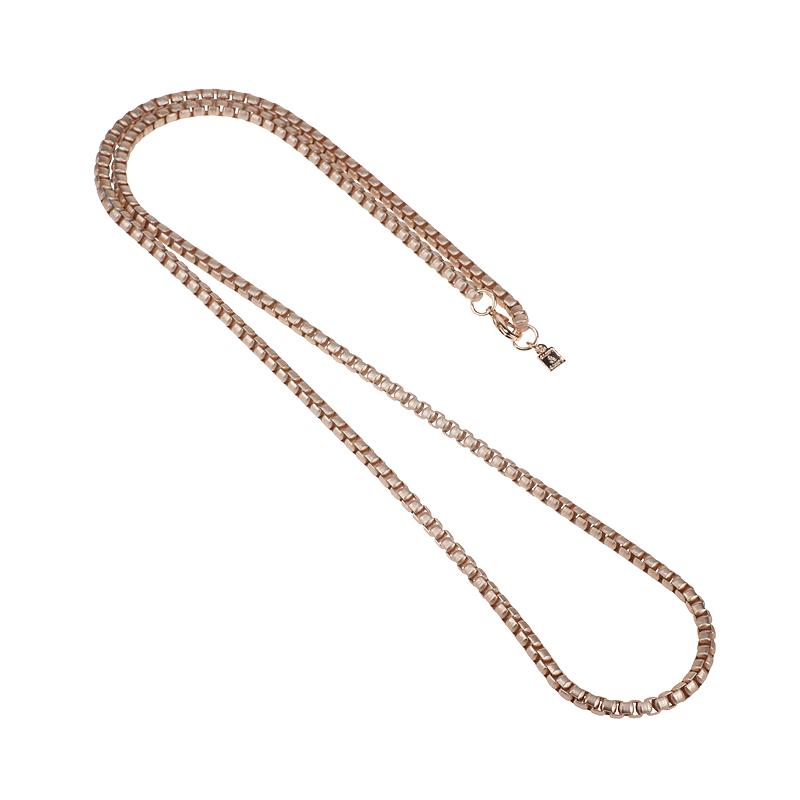 camps & camps collier long rose gold venetian chain