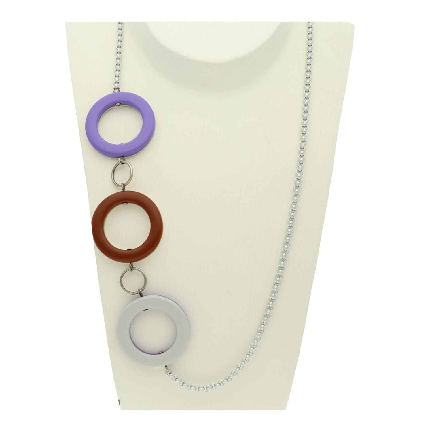 camps & camps collier Long Round Hoops Necklace