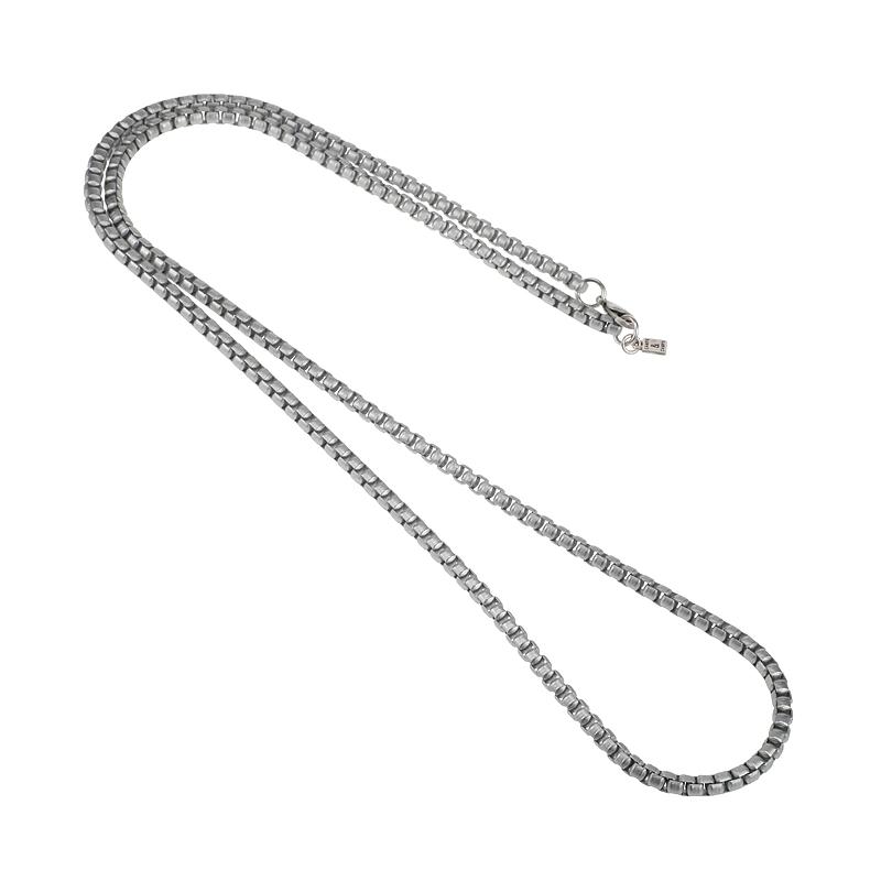 Camps & Camps Collier Long Silver Venetian Chain
