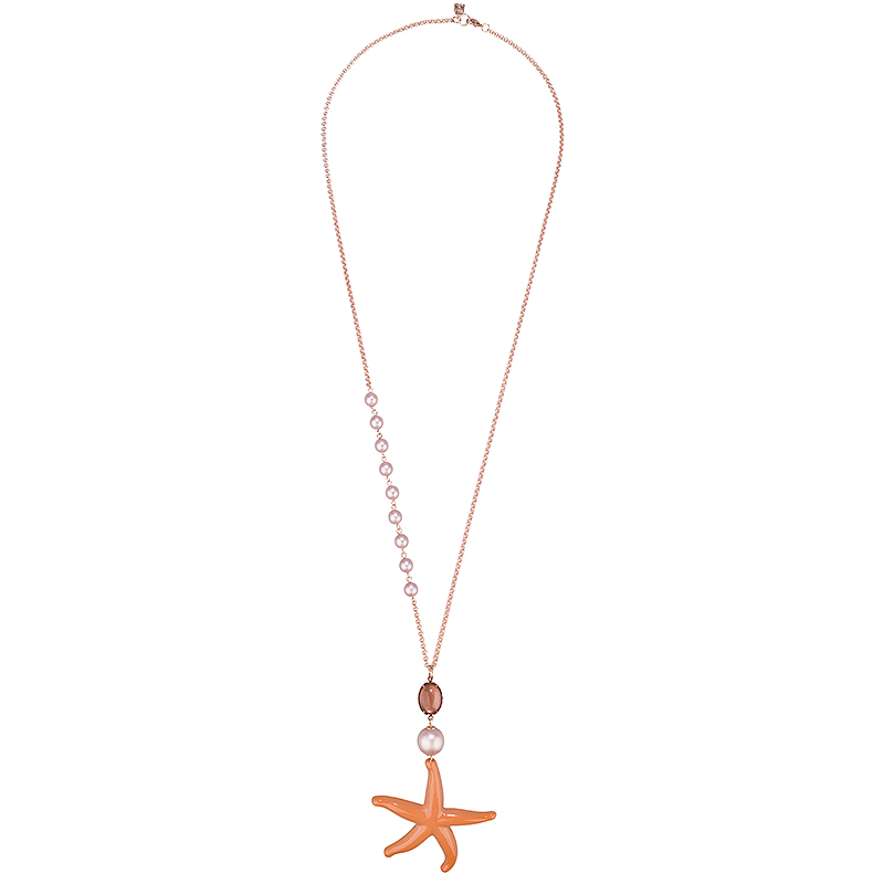 camps & camps collier pearly starfish chain