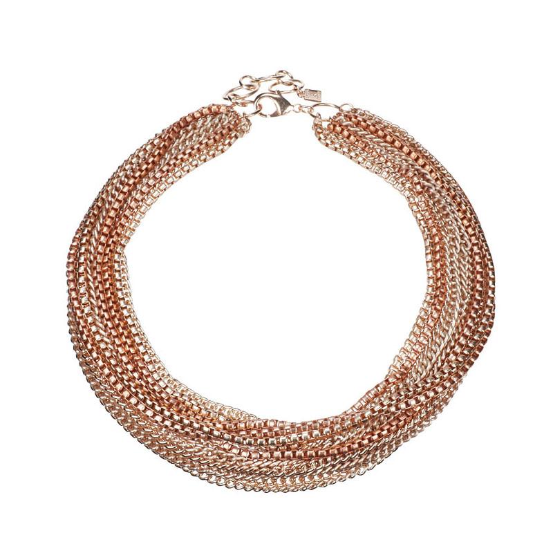 camps & camps collier rose gold bundle necklace