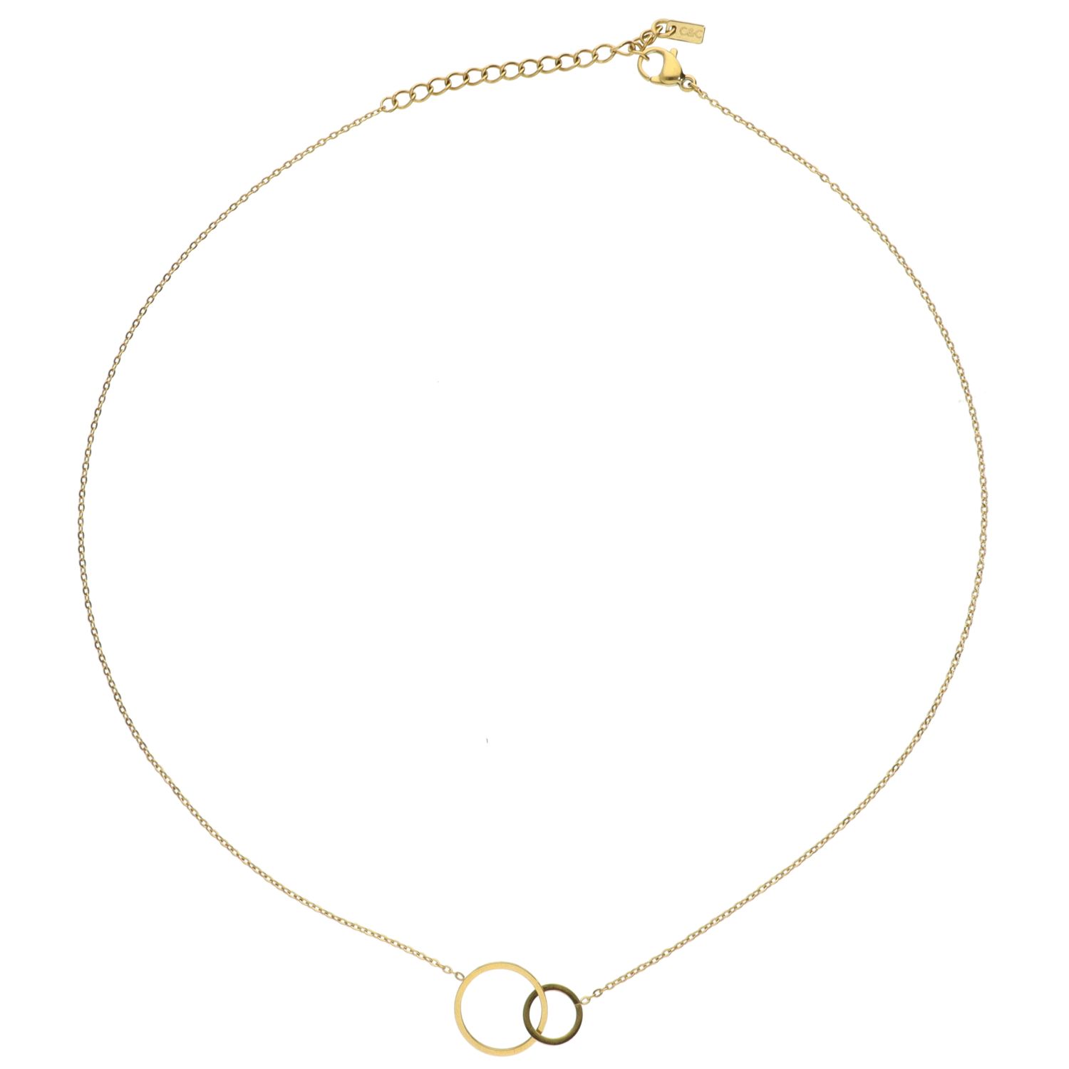 camps & camps ketting Double Hoops Necklace
