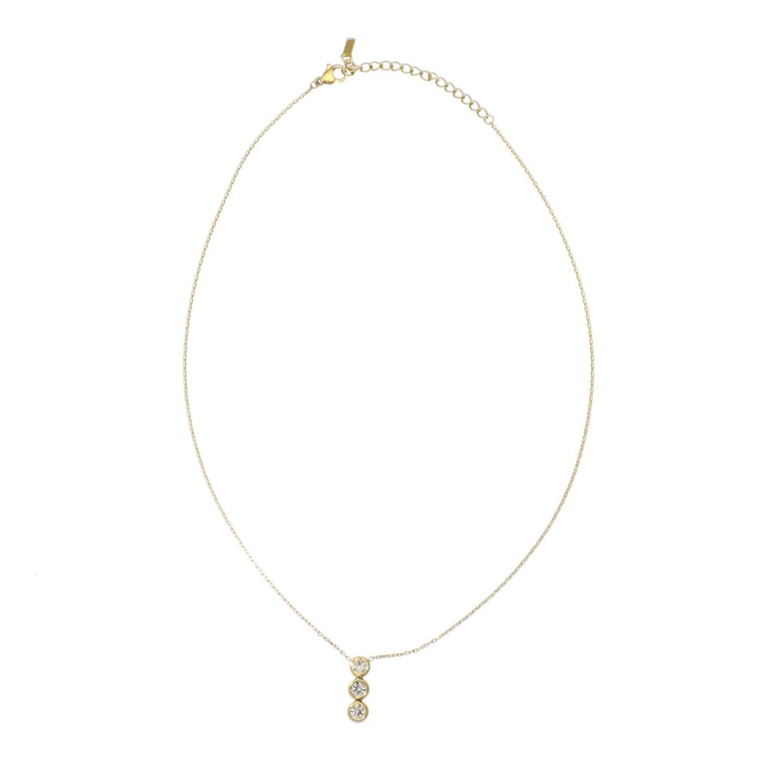 camps & camps ketting Little Silver Stone Necklace