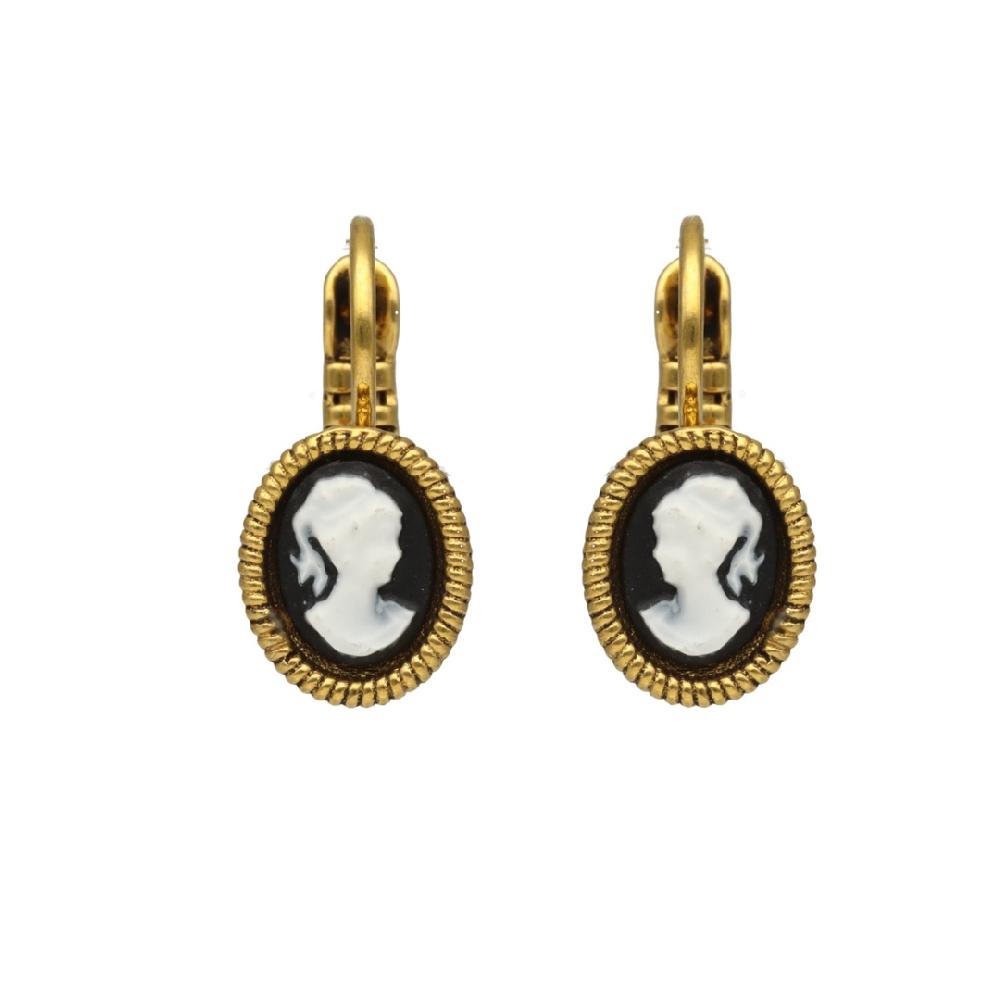 camps & camps oorbellen Cameo Black