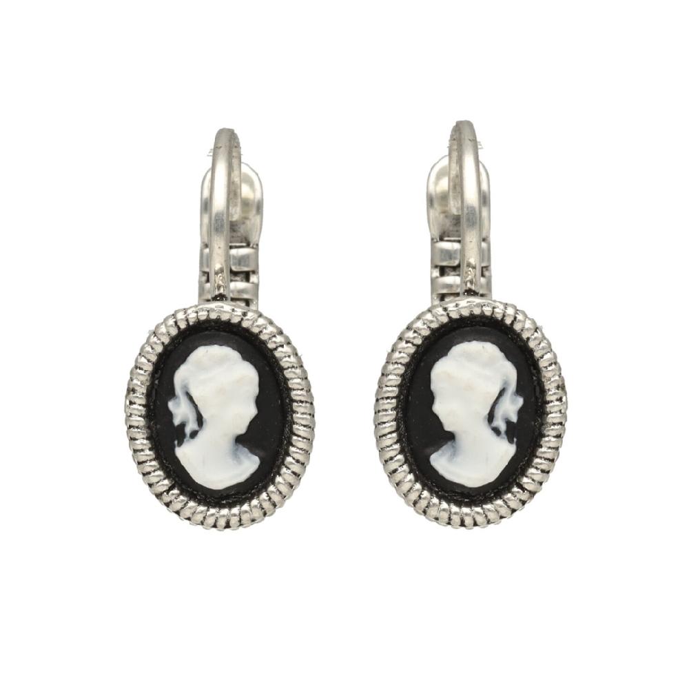 camps & camps oorbellen Cameo Black