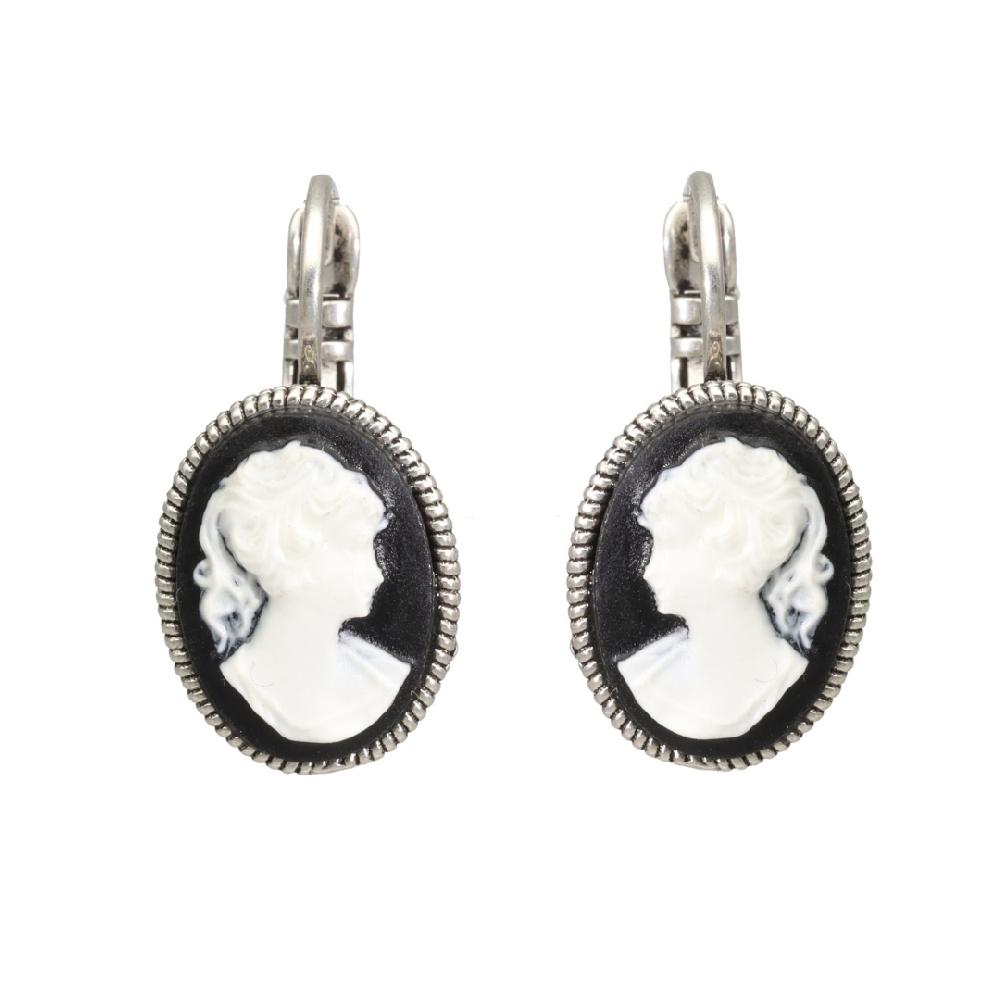 camps & camps oorbellen Cameo Black