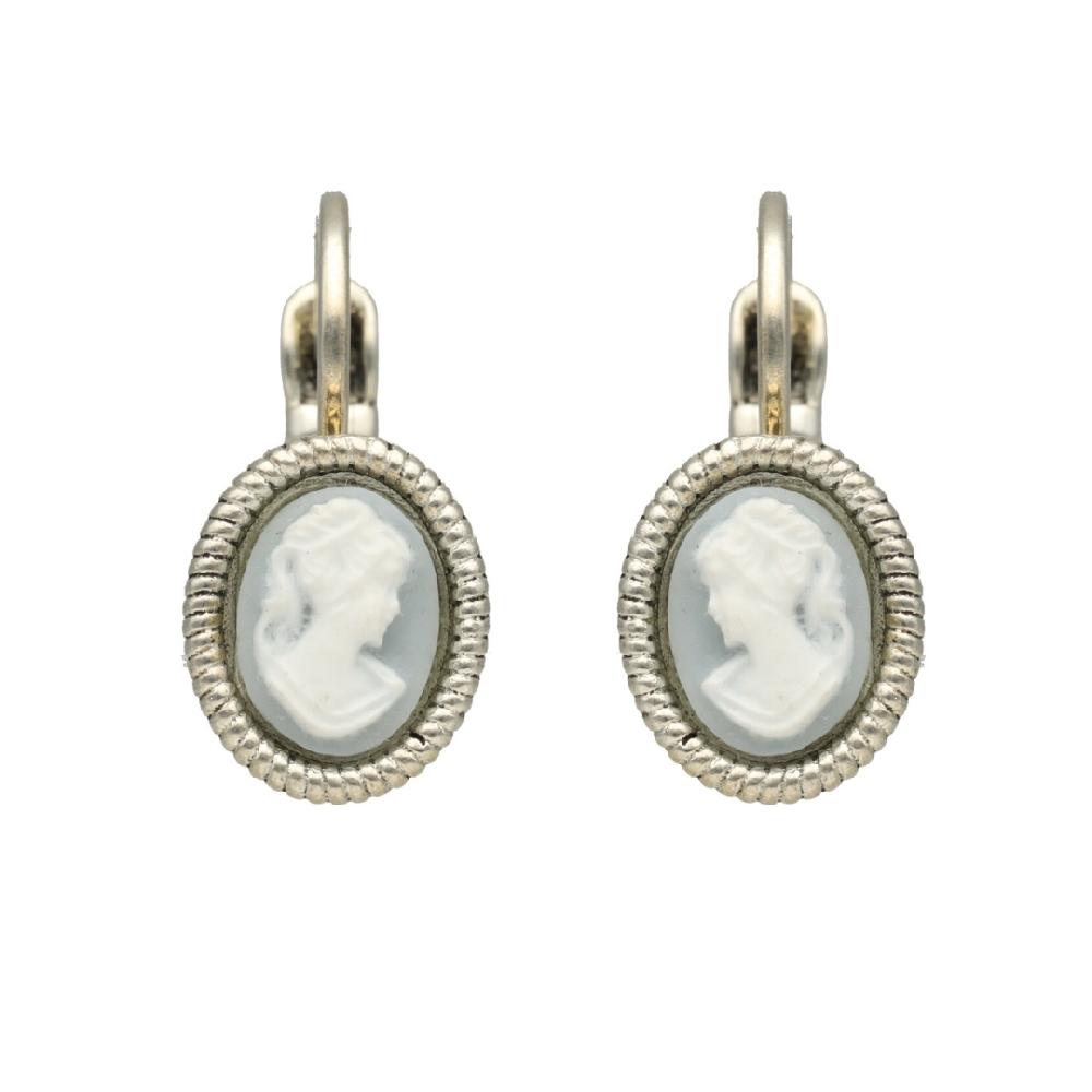 camps & camps oorbellen Cameo Blue