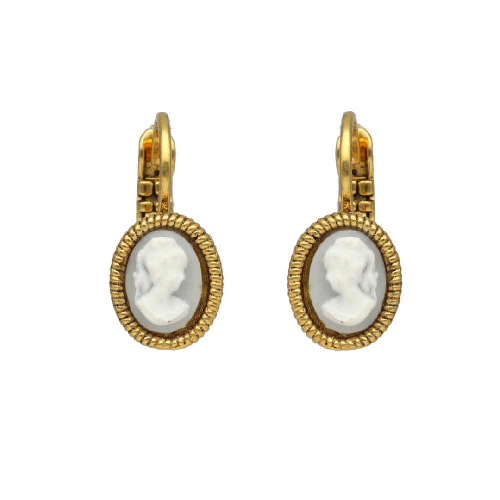 camps & camps oorbellen Cameo Blue