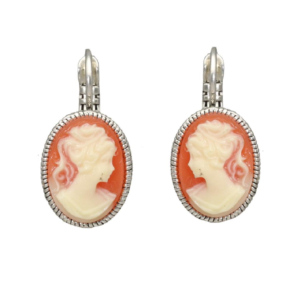 camps & camps oorbellen Cameo Coral