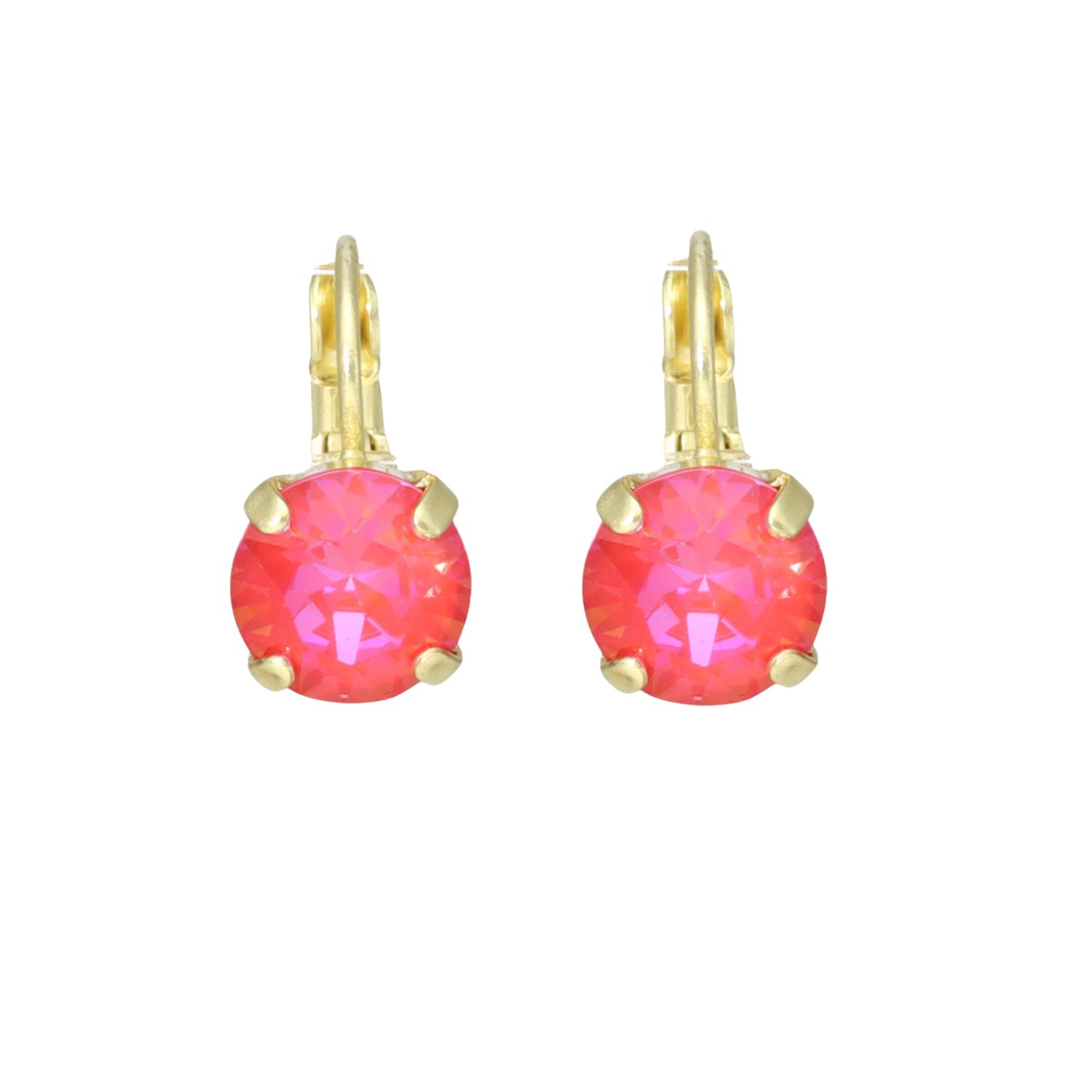 camps & camps oorbellen Crystal Royal Red