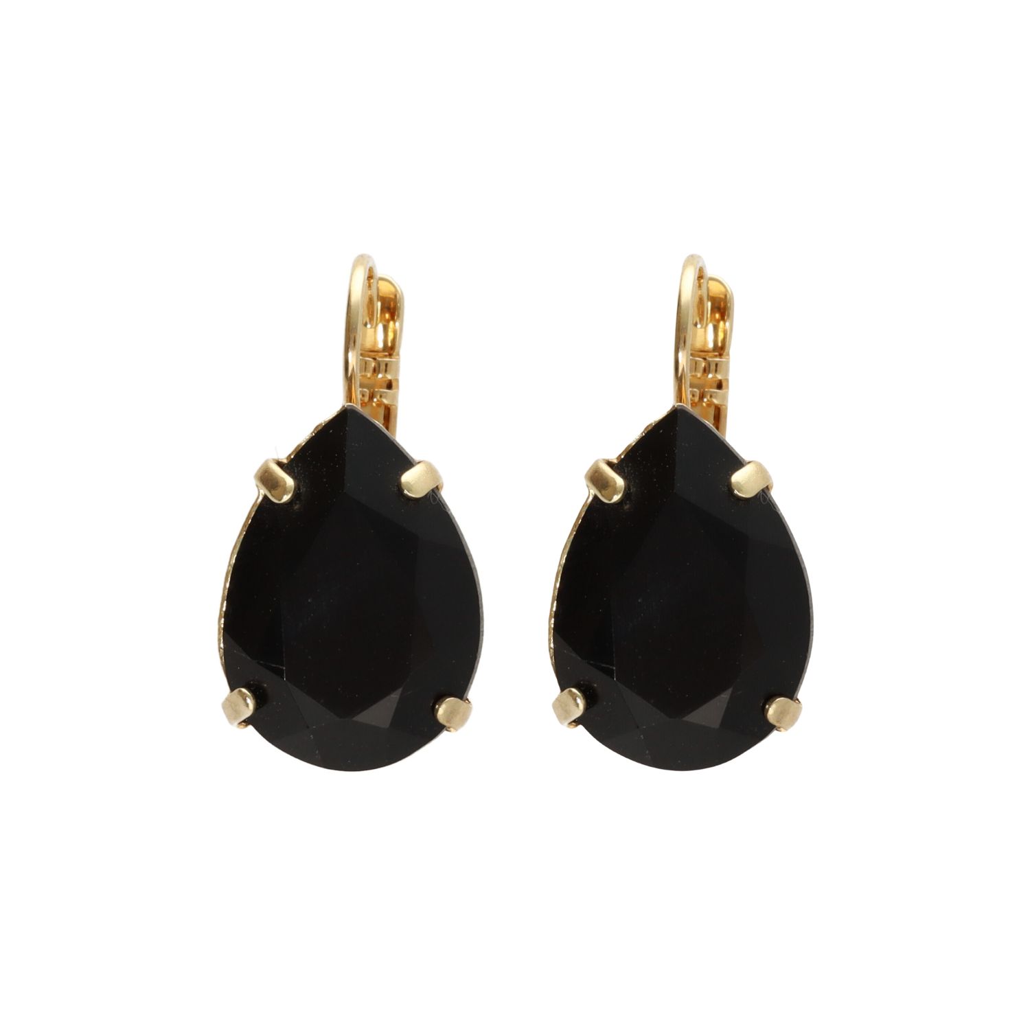 camps & camps oorbellen Jet Black