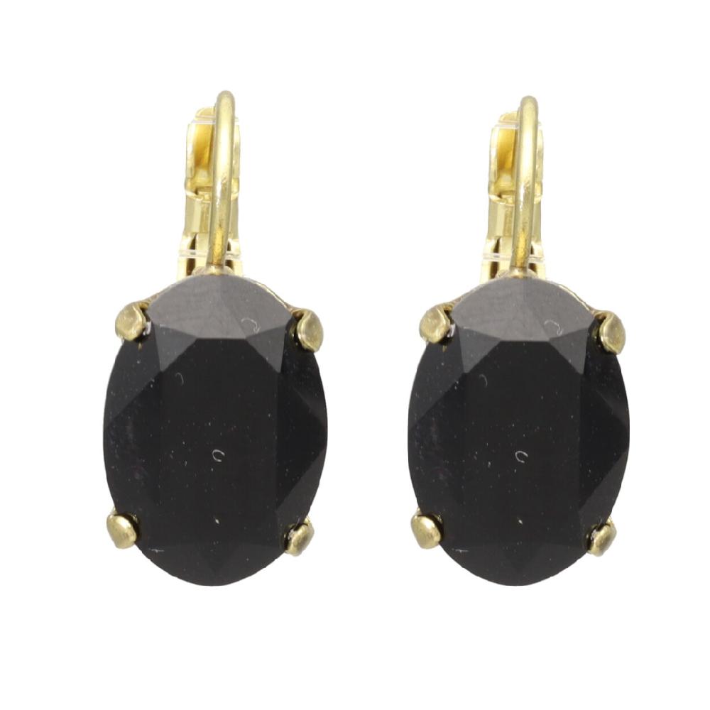 camps & camps oorbellen Jet Black