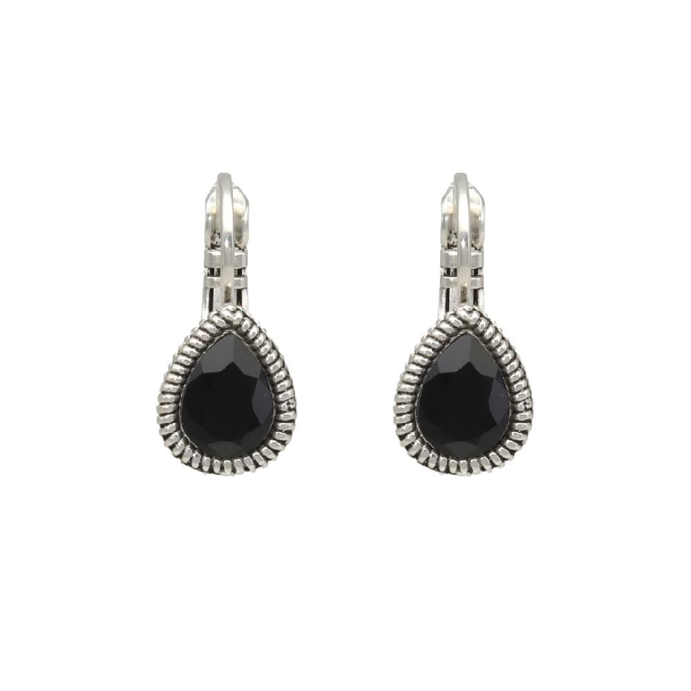 camps & camps oorbellen Jet Black