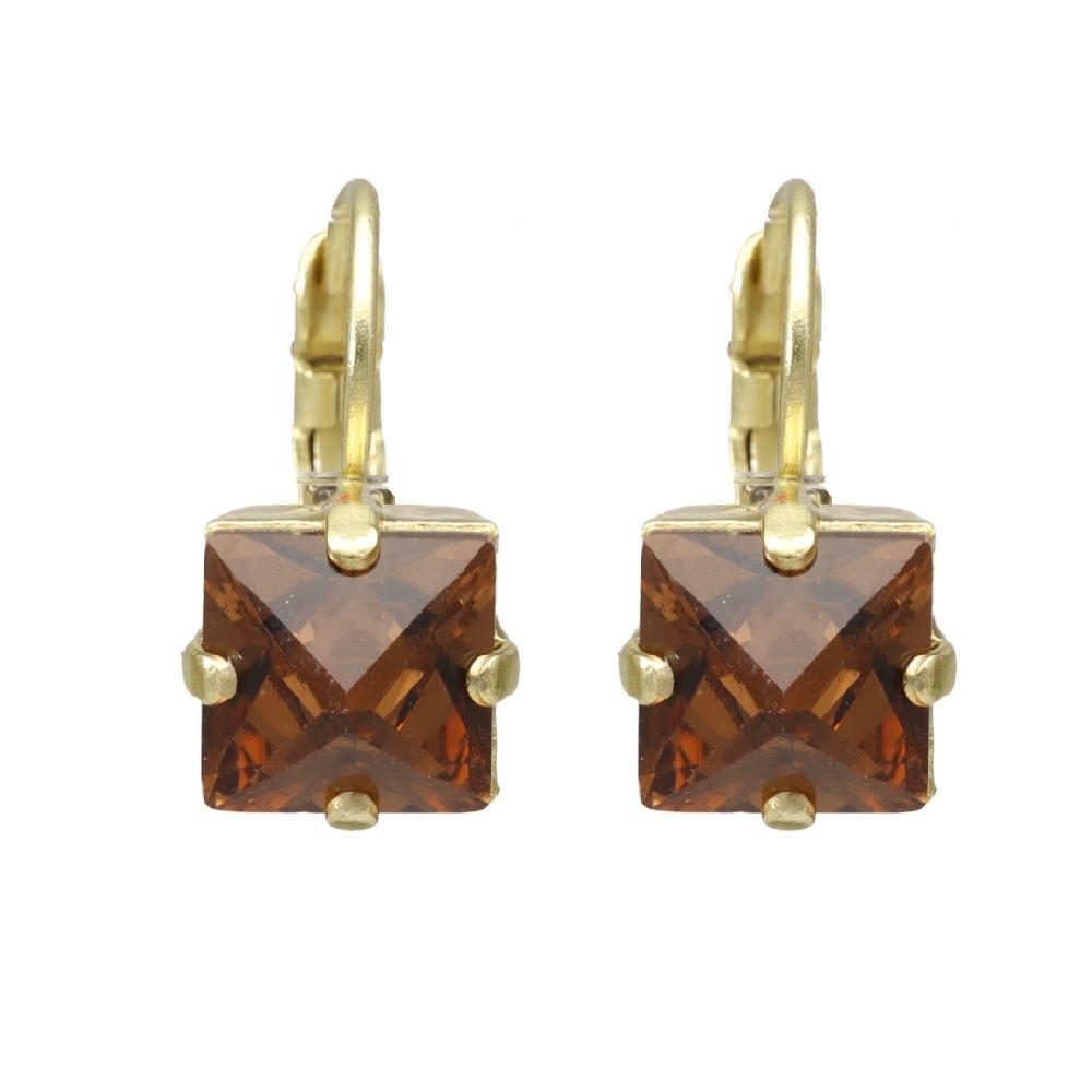 camps & camps oorbellen Light Smoked Topaz