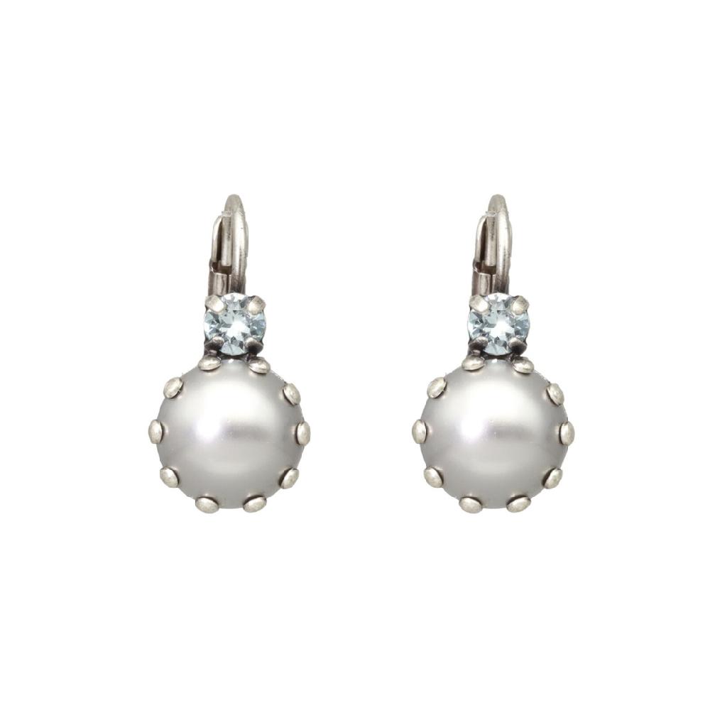 camps & camps oorbellen Pearl Grey