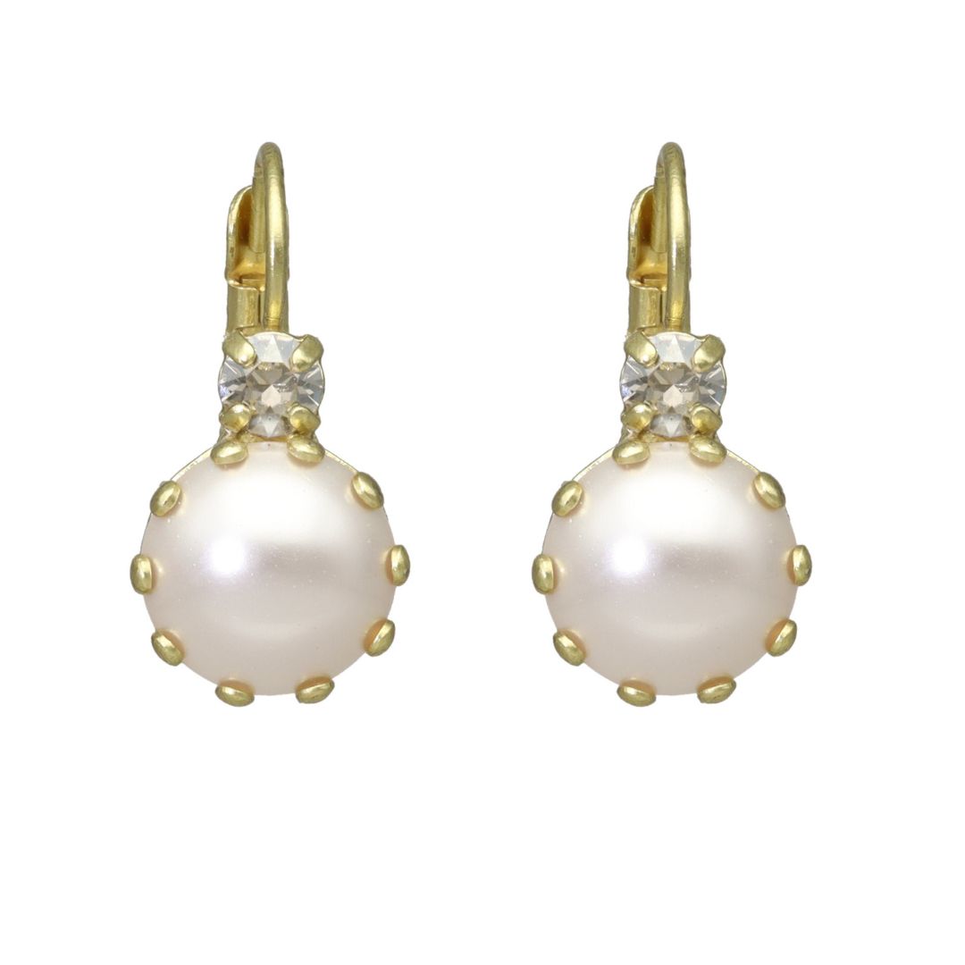 camps & camps oorbellen Pearl White