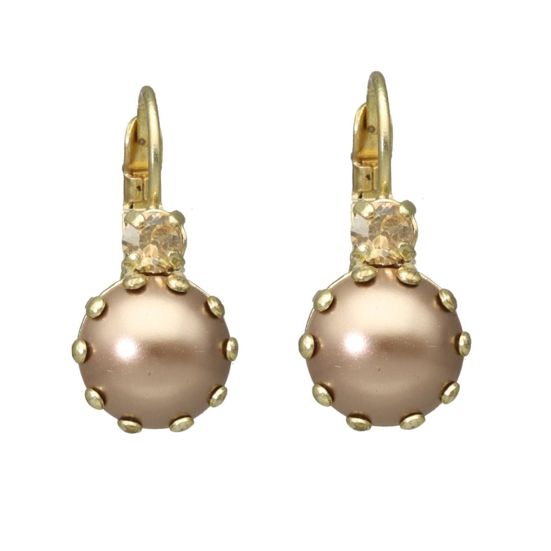 camps & camps oorbellen Pearly Brown