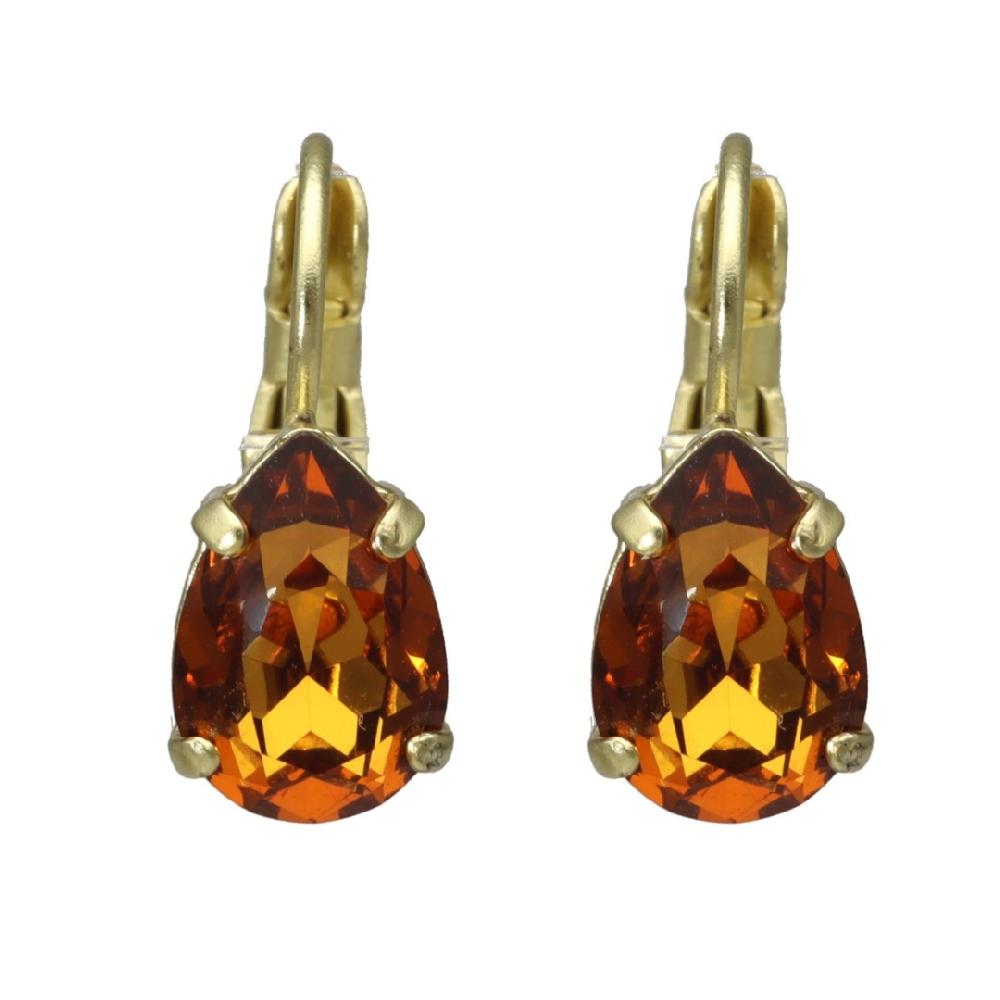 camps & camps oorbellen Smoked Topaz