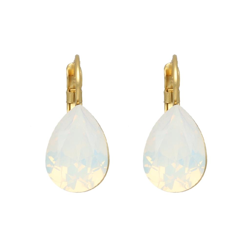 camps & camps oorbellen White Opal