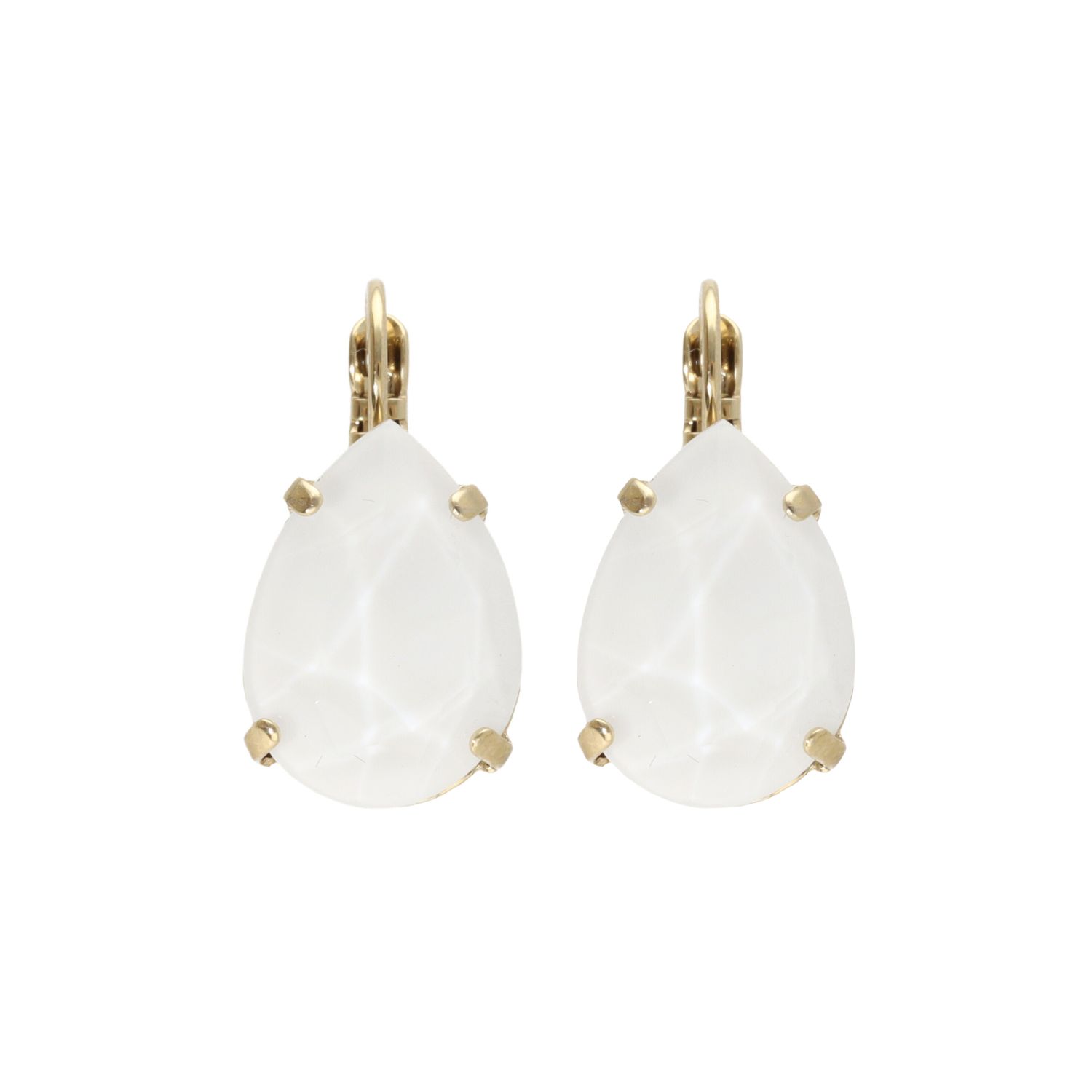 camps & camps oorbellen White Opal