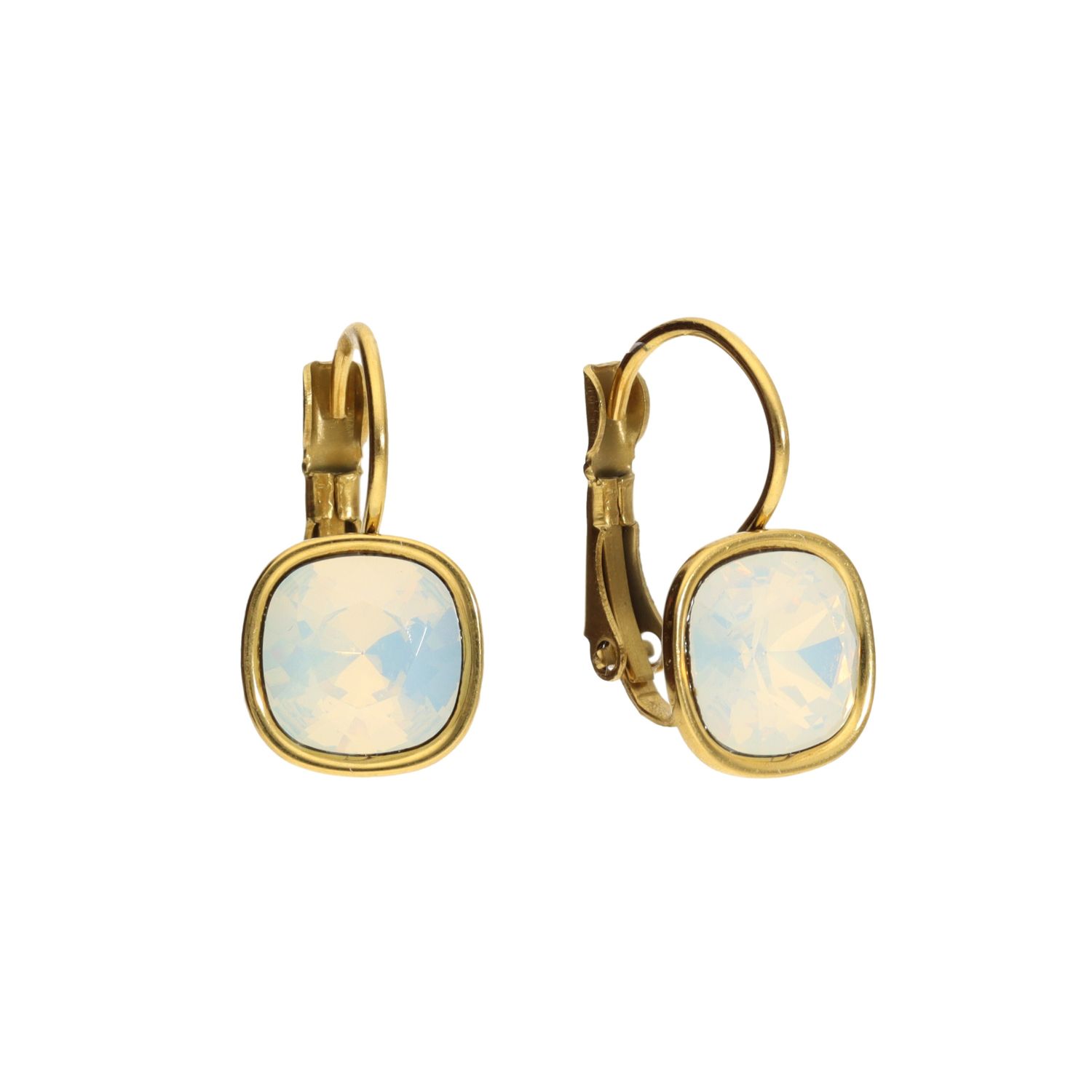 camps & camps oorbellen White Opal