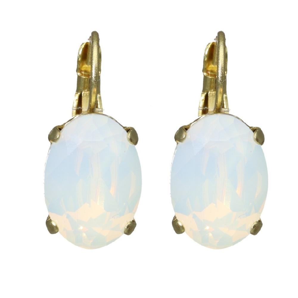 camps & camps oorbellen White Opal