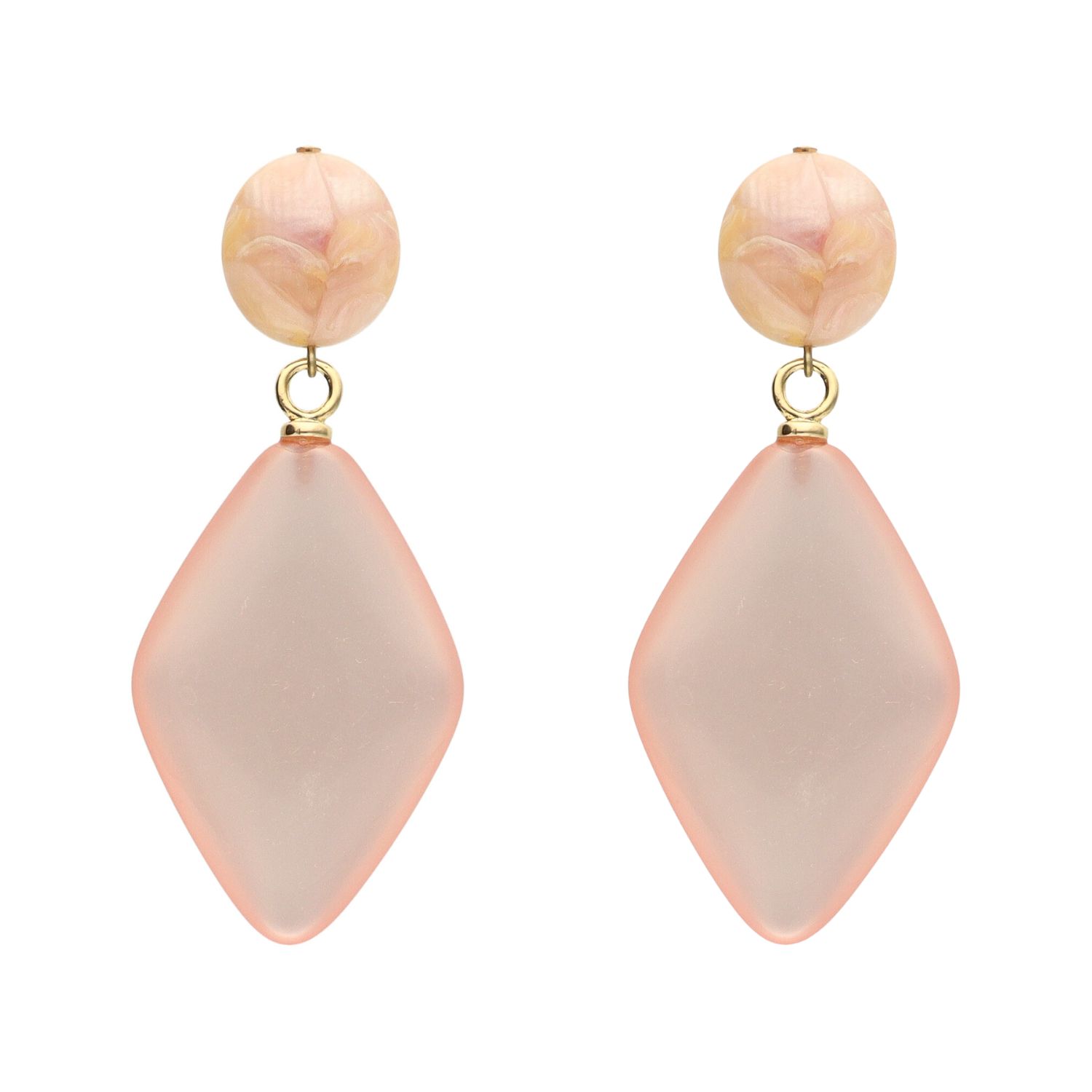 camps & camps oorhangers Big Diamond Shaped Earrings