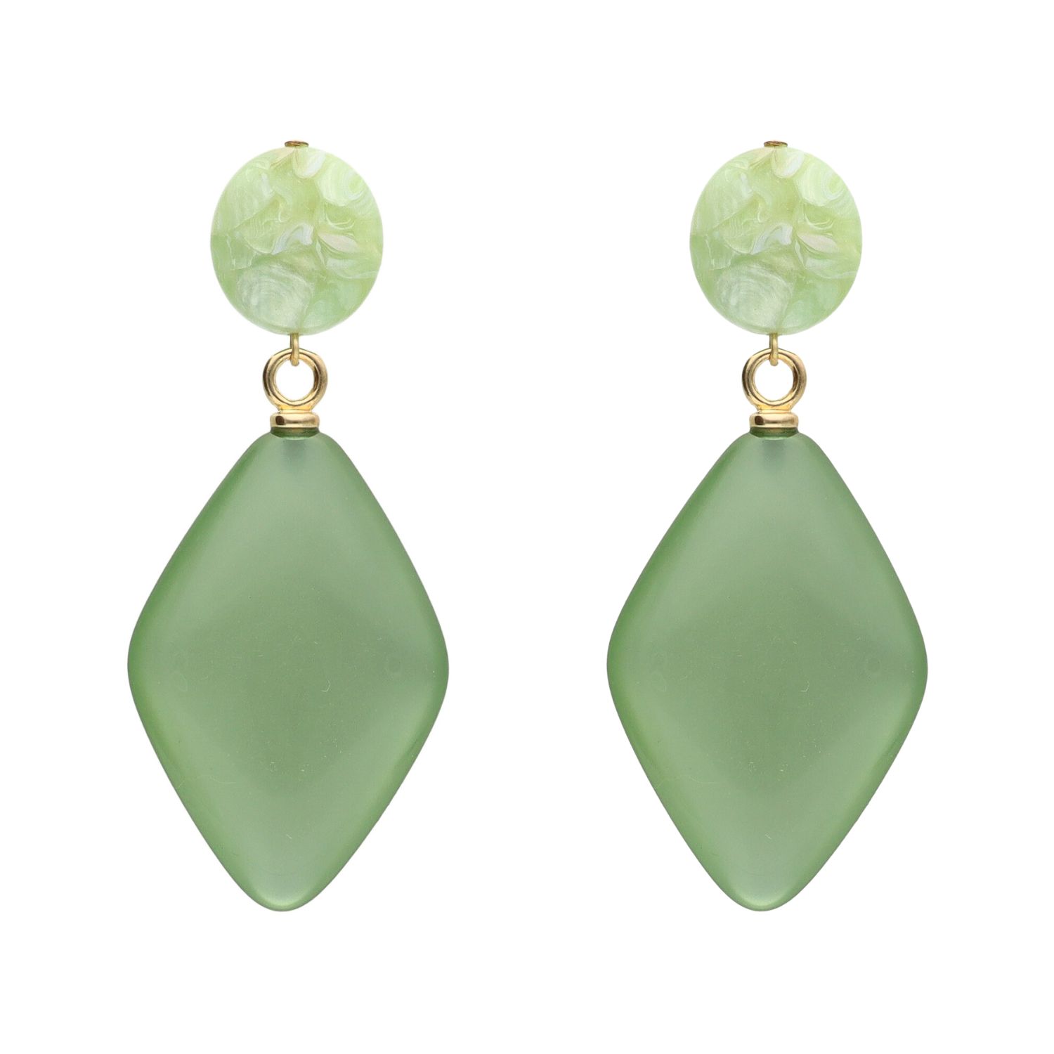 camps & camps oorhangers Big Diamond Shaped Earrings