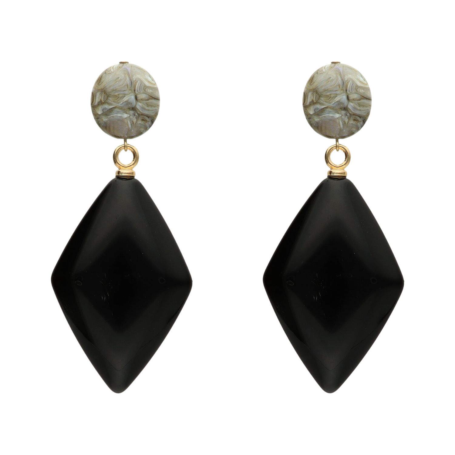 camps & camps oorhangers Big Diamond Shaped Earrings