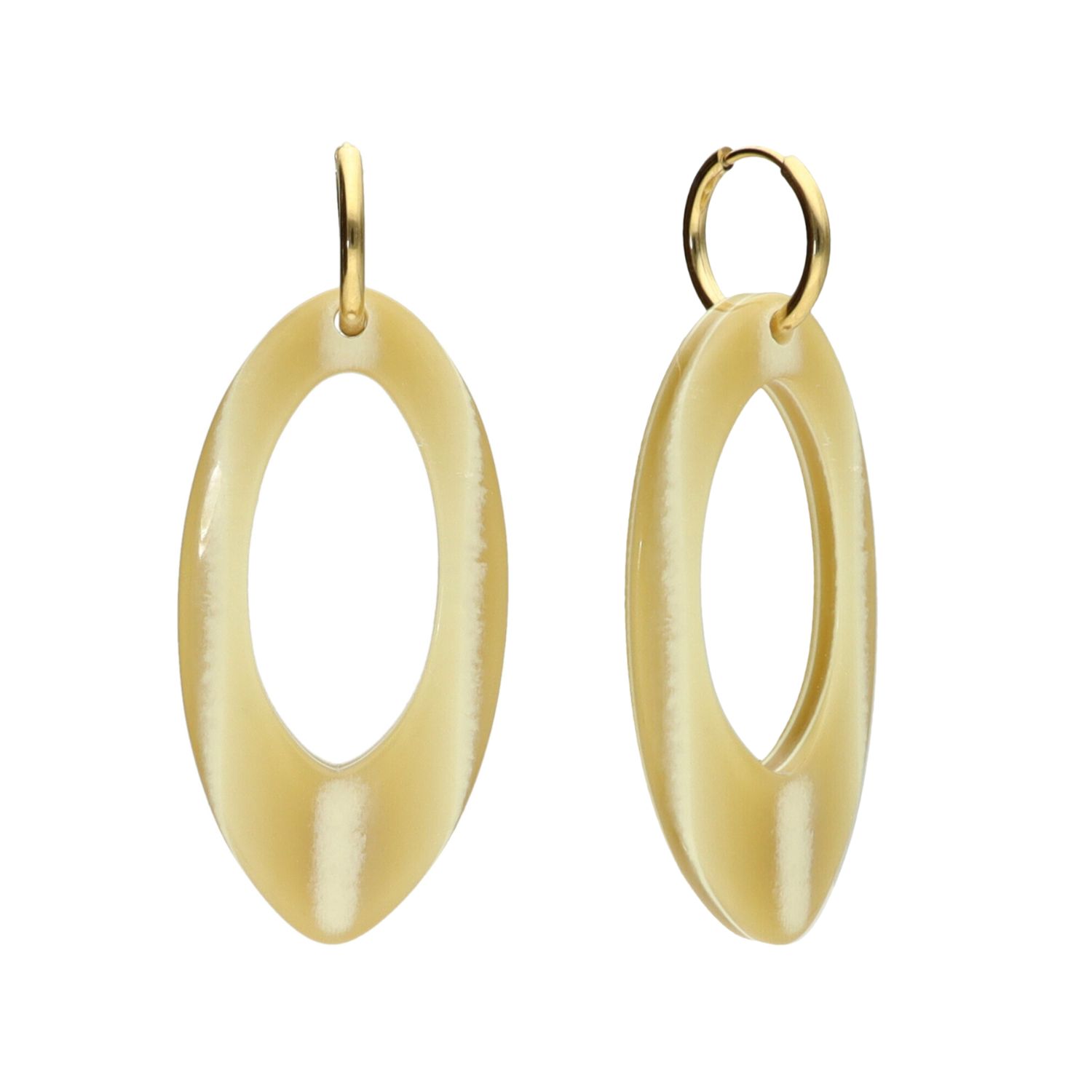 camps & camps oorhangers Big Oval Earrings