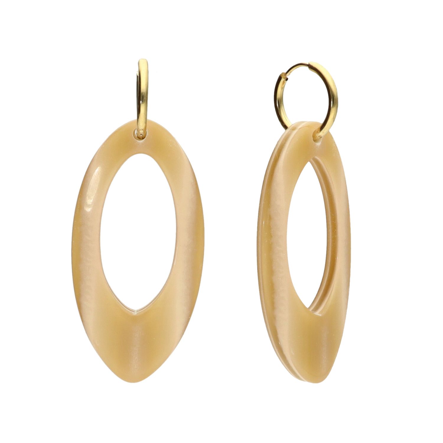 Camps & Camps Oorhangers Big Oval Earrings