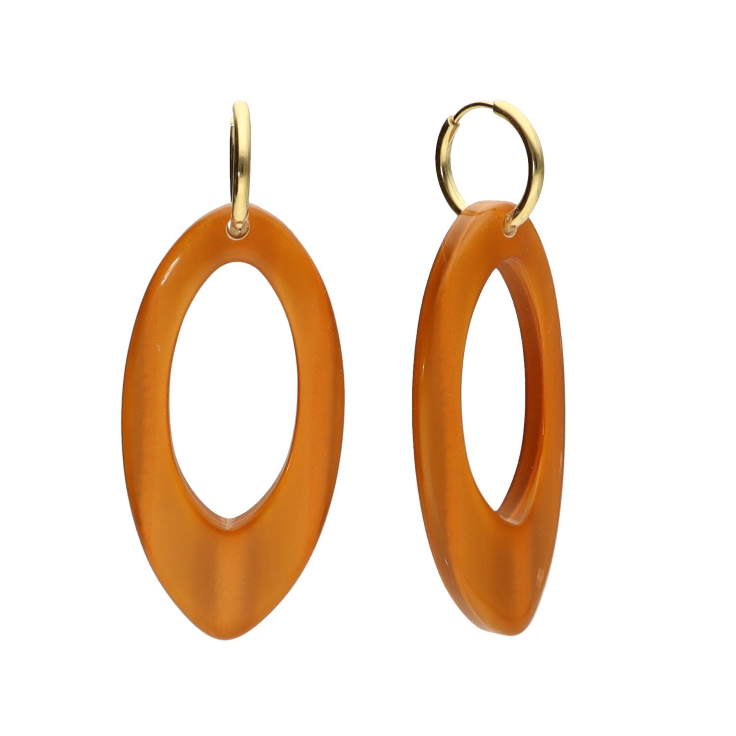 Camps & Camps Oorhangers Big Oval Earrings