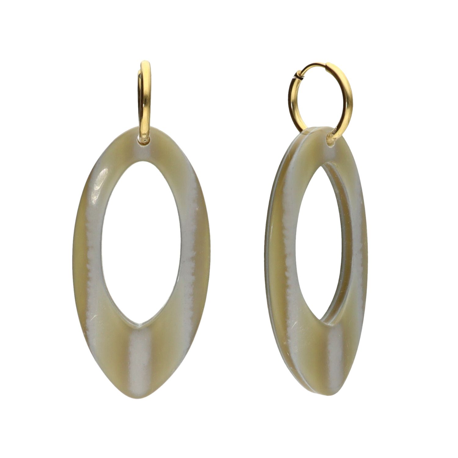 Camps & Camps Oorhangers Big Oval Earrings