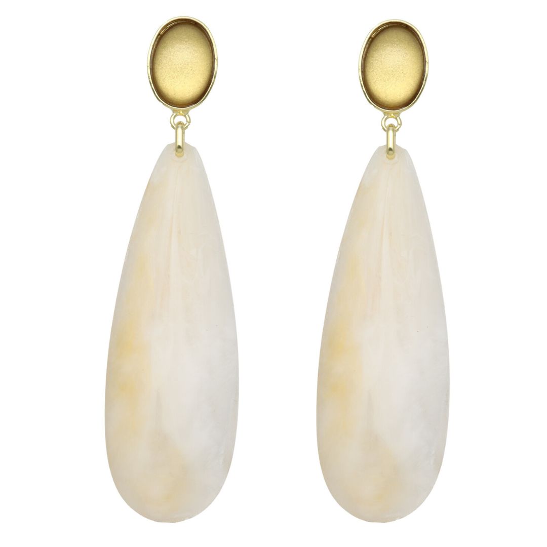 camps & camps oorhangers Chique Oval Dangling Drops